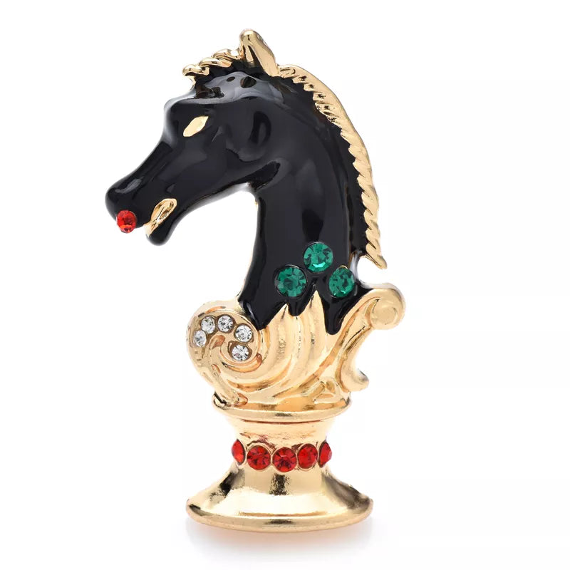 Horse Chess Brooch