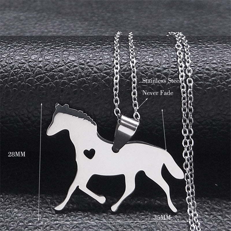 Stainless Steel Horse Necklaces