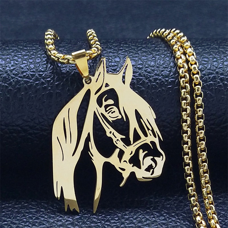 Stainless Steel Horse Necklaces