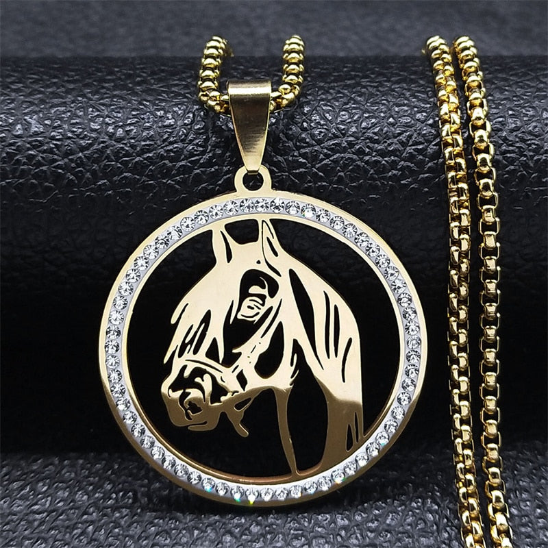 Stainless Steel Horse Necklaces