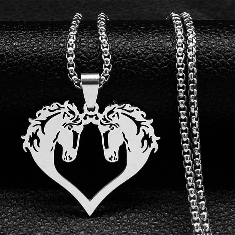 Stainless Steel Horse Necklaces