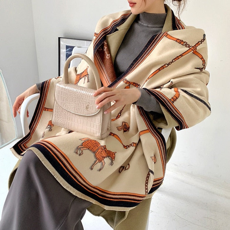 Louna Luxurious Pashmina Scarf Shawl Wrap