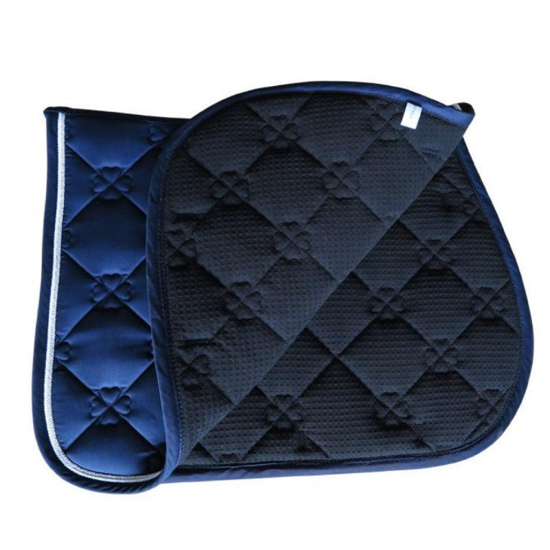 Blue Cotton Saddle Pad - Dogs and Horses