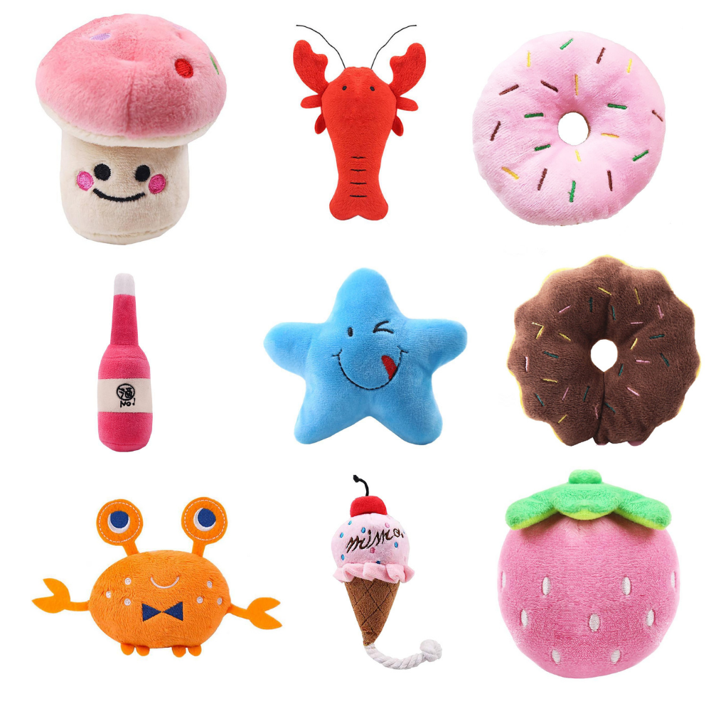 Soft Squeaky Plush Toys - Dogs and Horses