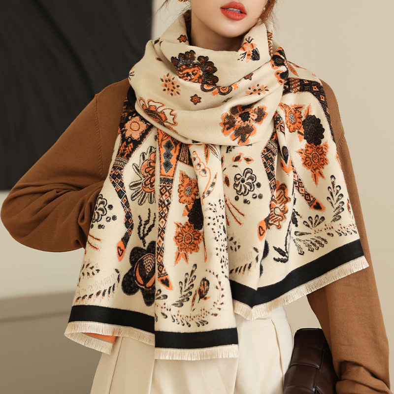 Theoline Pashmina Scarf Beige