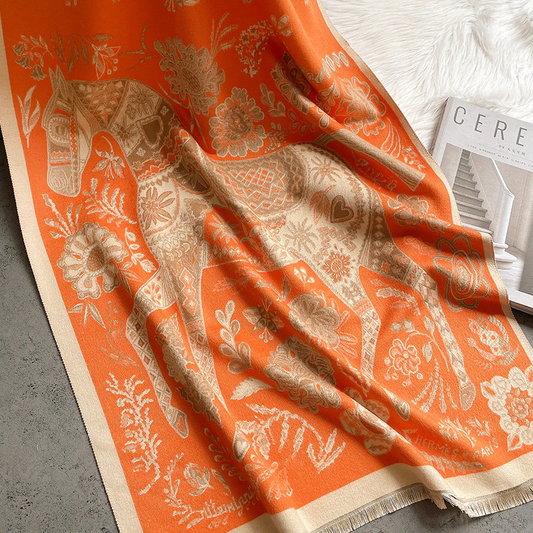 Theoline Pashmina Scarf Orange