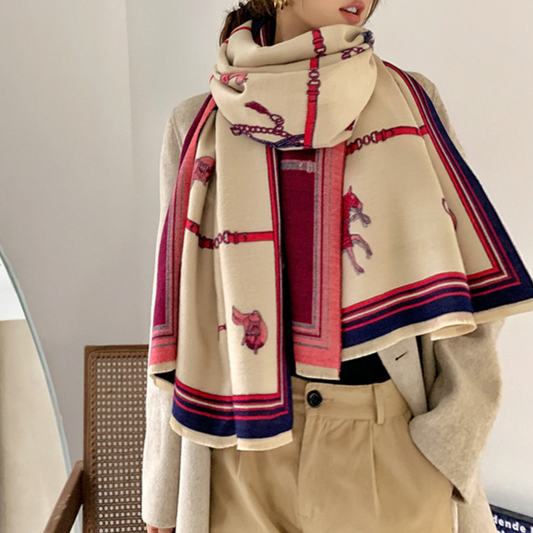 Louna Pashmina Scarf Beige