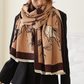 Huguette Pashmina Scarf Brown