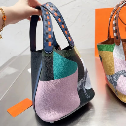 Aurelia Small Leather Bucket Bags