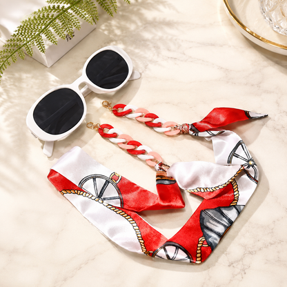 Silky Scarf Glasses Chain