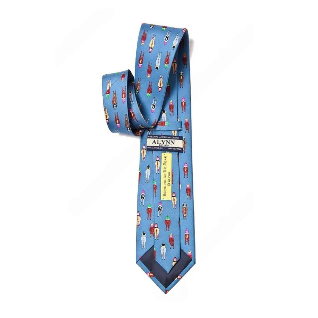Men's Tie Horse Blue