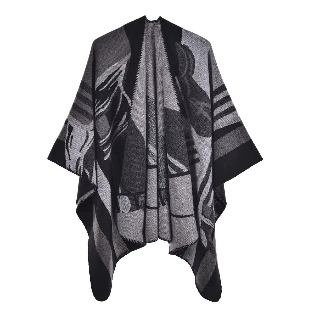 Chiara Poncho Gray