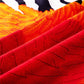 Zebra Wings Orange Silk Scarf / 90cm