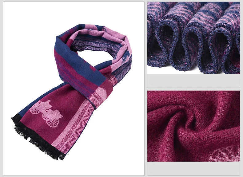 Romulus Pink Men's Scarf