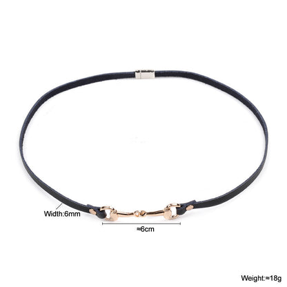 Leather Wrap Snaffle Bit Bracelet