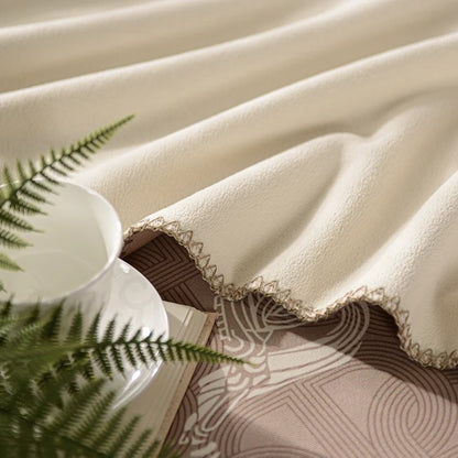 Baldassare Horse Print Blanket Camel
