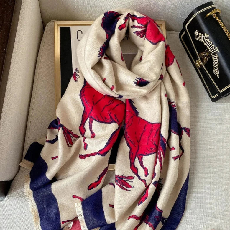 Huguette Pashmina Scarf Beige