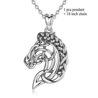 Horse Head in Celtic Knot Pattern