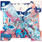 Jungle Blue Silk Scarf / 90cm