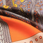 Saddle Orange Silk Scarf / 90cm