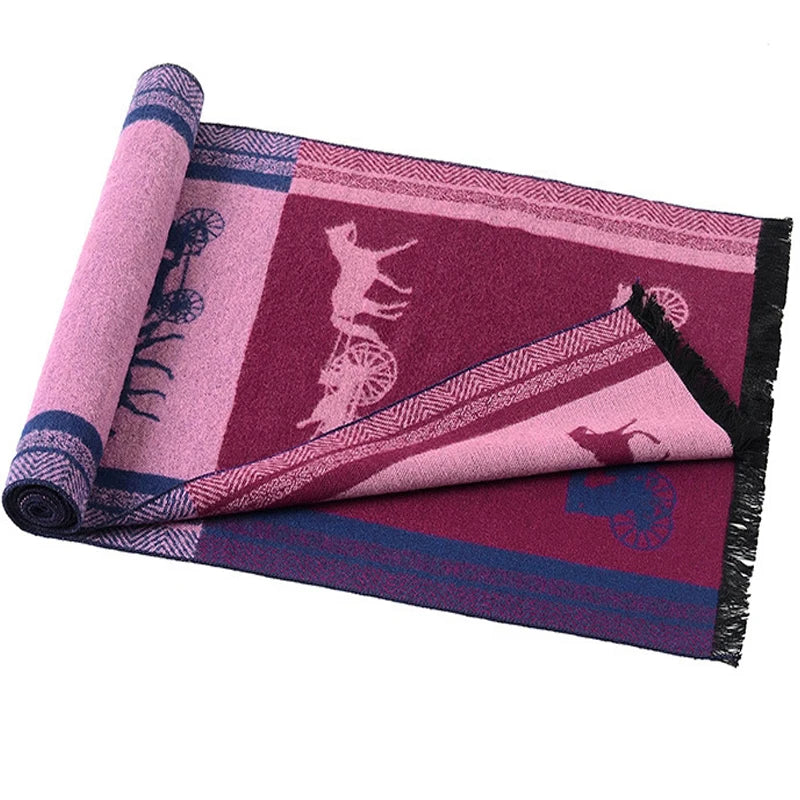 Romulus Pink Men's Scarf