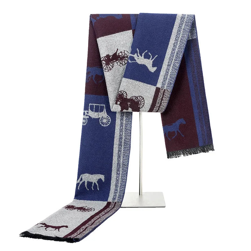 Romulus Blue Men's Scarf