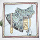 Elisabetta Sky Blue Silk Scarf / 90cm