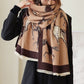 Huguette Pashmina Scarf Brown