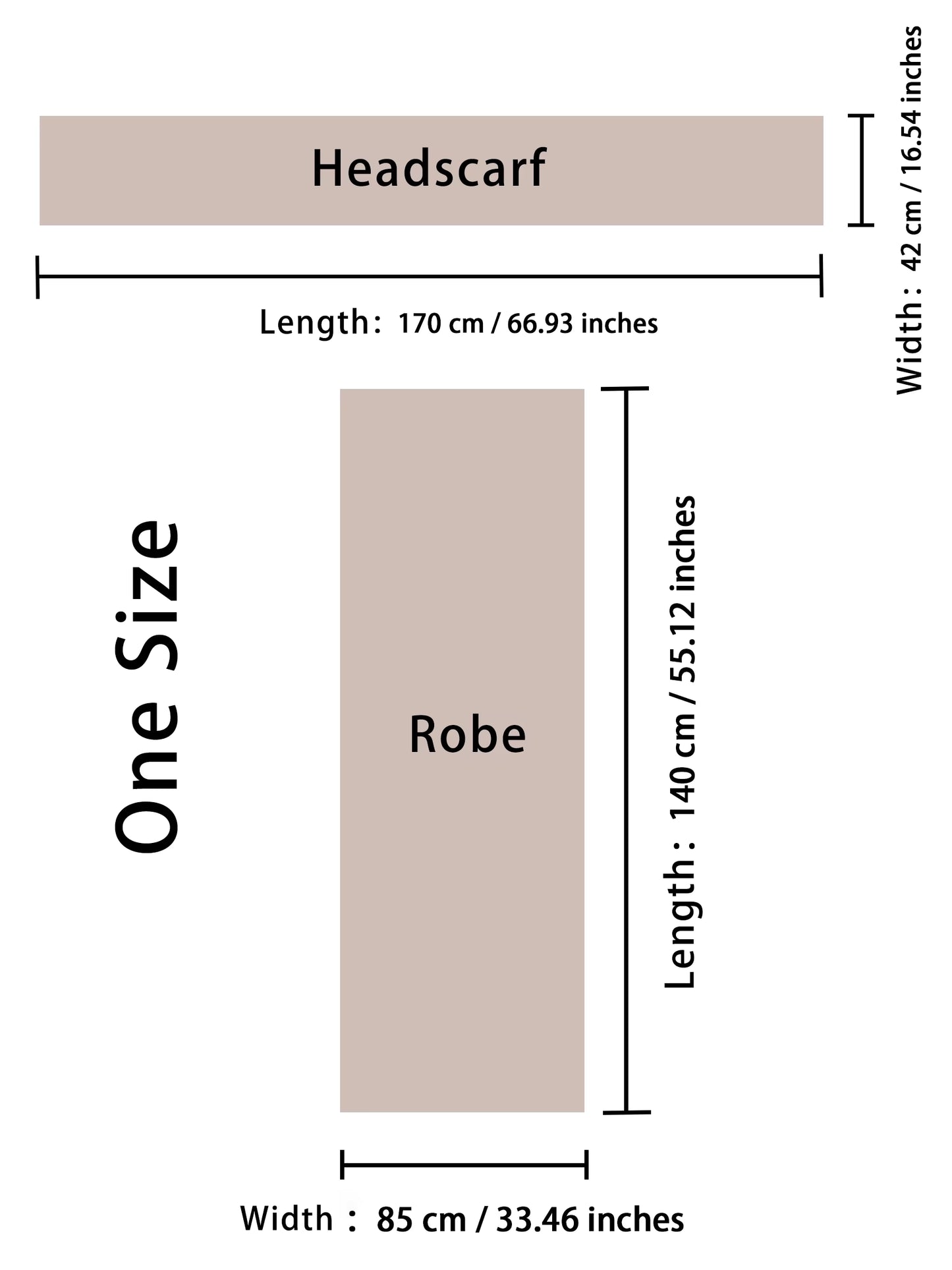 Khaki Olietta Kaftan Dress & Scarf Set