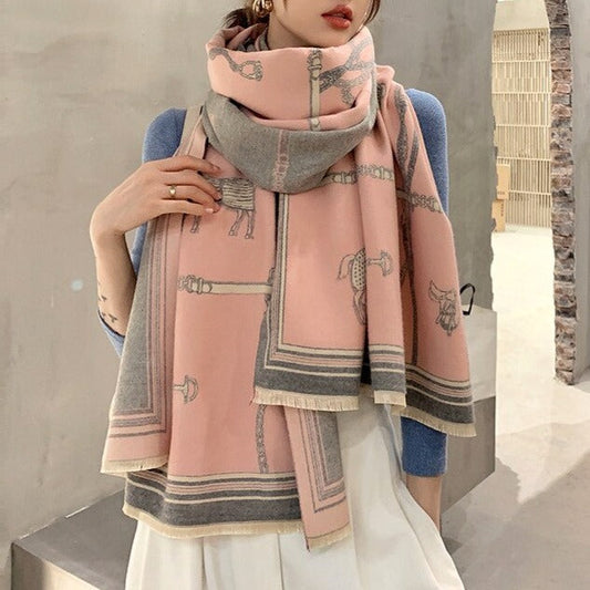 Louna Pashmina Scarf Pink