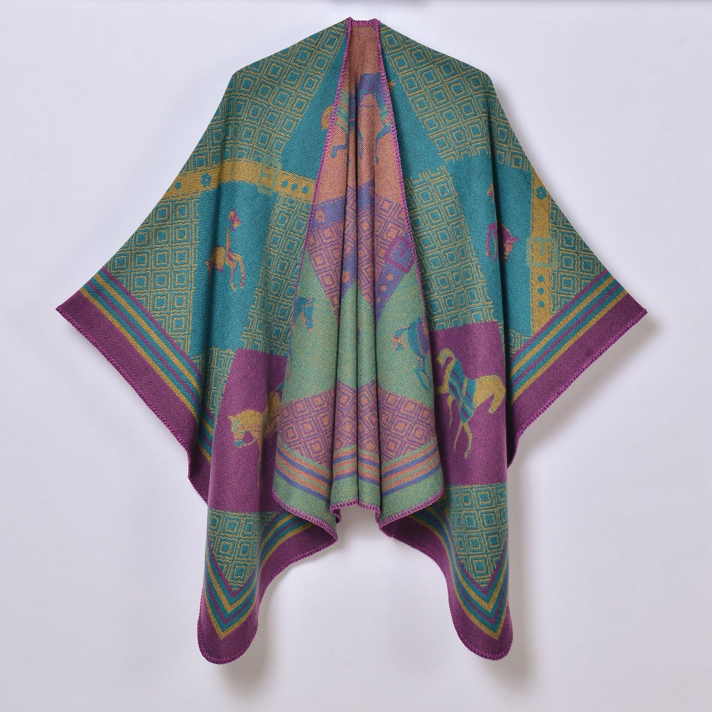 Thalia Poncho Purple