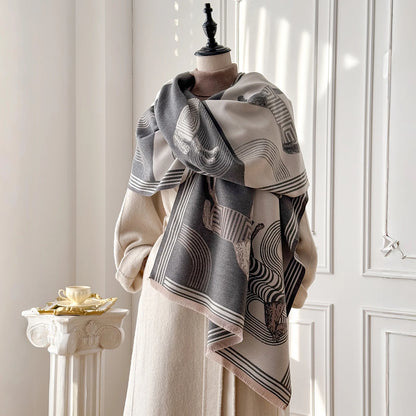 Belluno Pashmina Scarf Gray