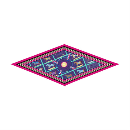 Tersa Rose Silk Diamond Scarf