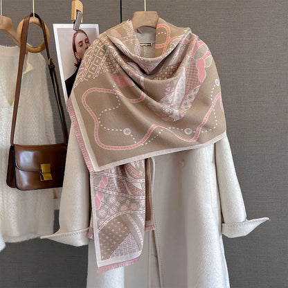 Edwige Pashmina Scarf Khaki
