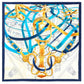 Bon Belts Navy Silk Scarf / 90cm