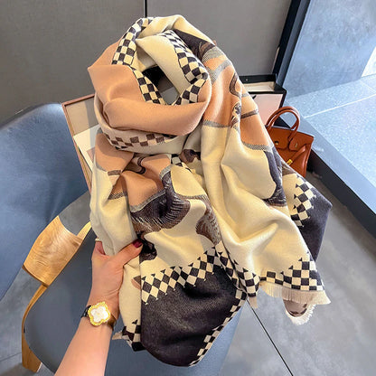 Alba Pashmina Scarf Nude
