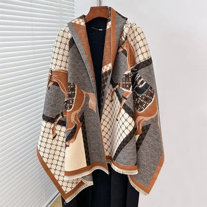 Cezanne Pashmina Scarf Brown