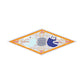 Head Orange Silk Diamond Scarf