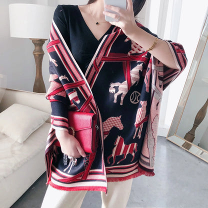 Apolline Pashmina Scarf Black