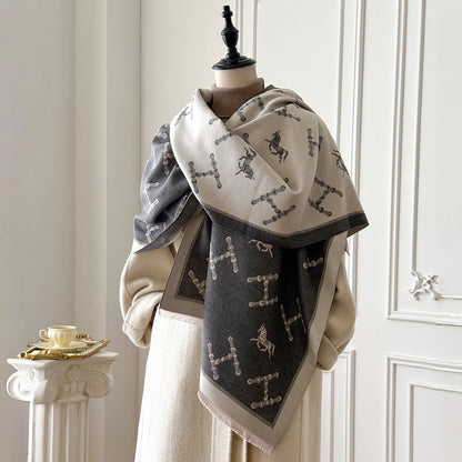 Vivienne Pashmina Scarf Gray