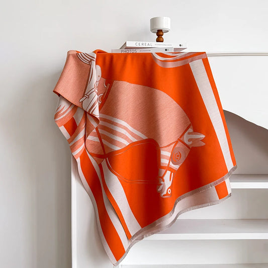 Norcia Pashmina Scarf Orange