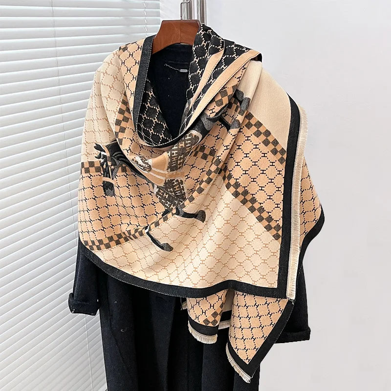 Cezanne Pashmina Scarf Beige