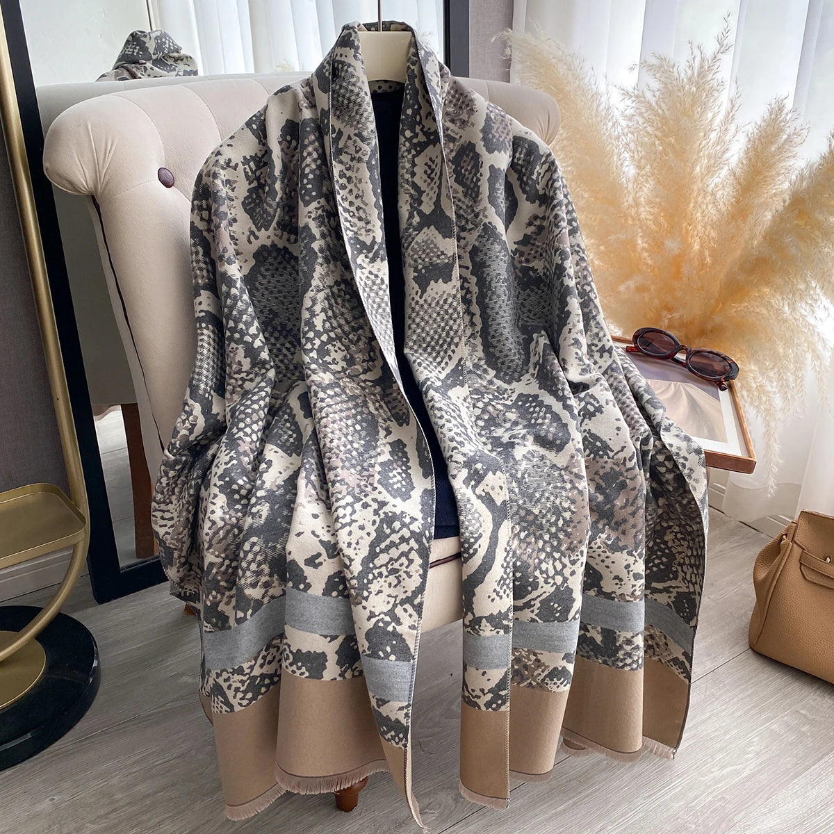 Sestilia Pashmina Scarf Gray