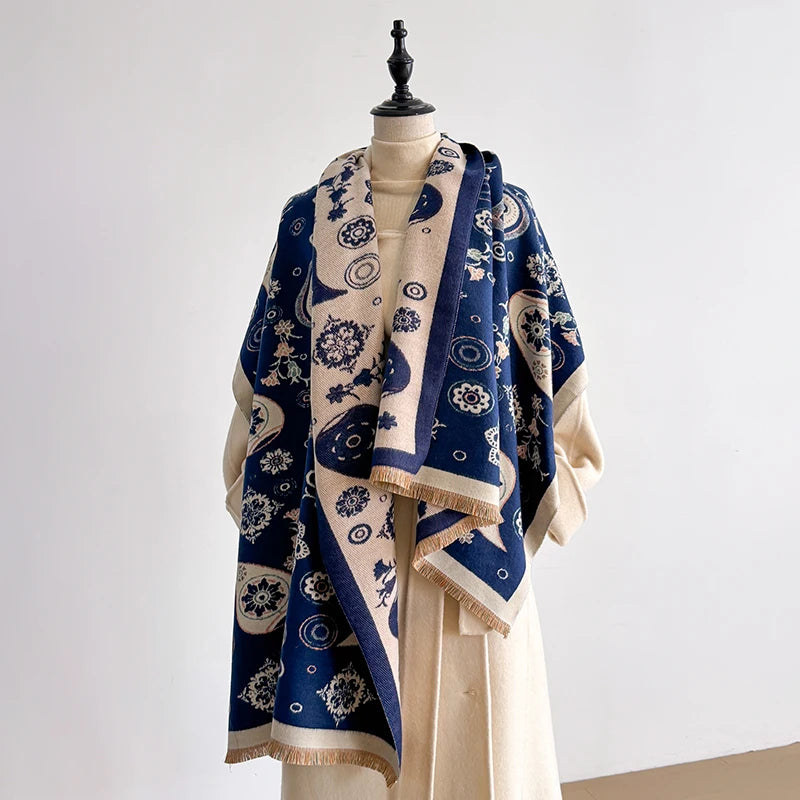 Sisinia Pashmina Scarf Blue
