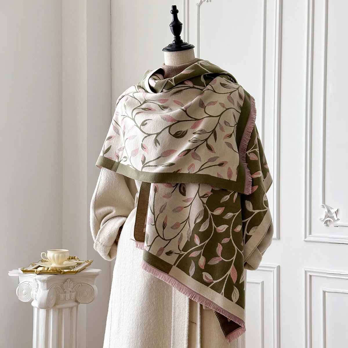 Livietta Pashmina Scarf Green