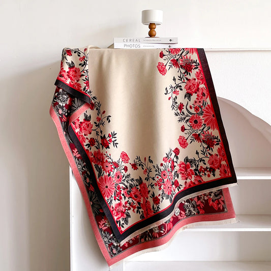 Florica Pashmina Scarf Red