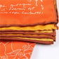 Amalia Orange Silk Scarf / 90cm