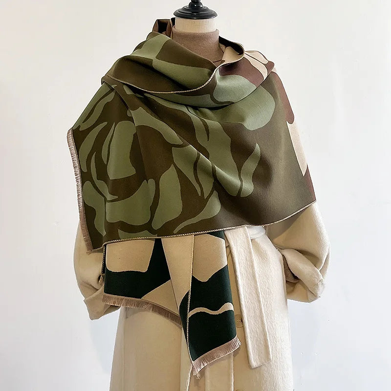 Rocchina Pashmina Scarf Brown