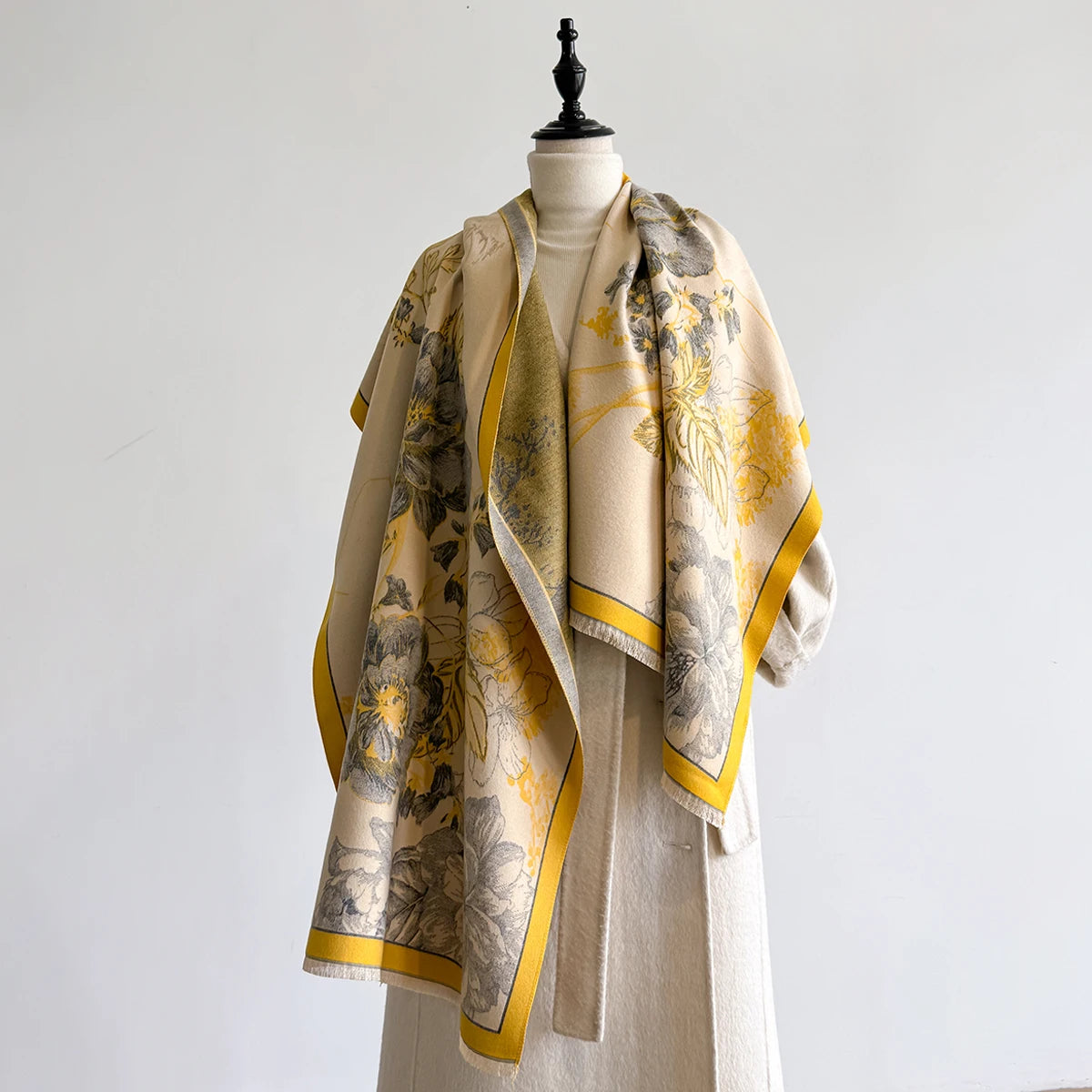 Claretta Pashmina Scarf Yellow