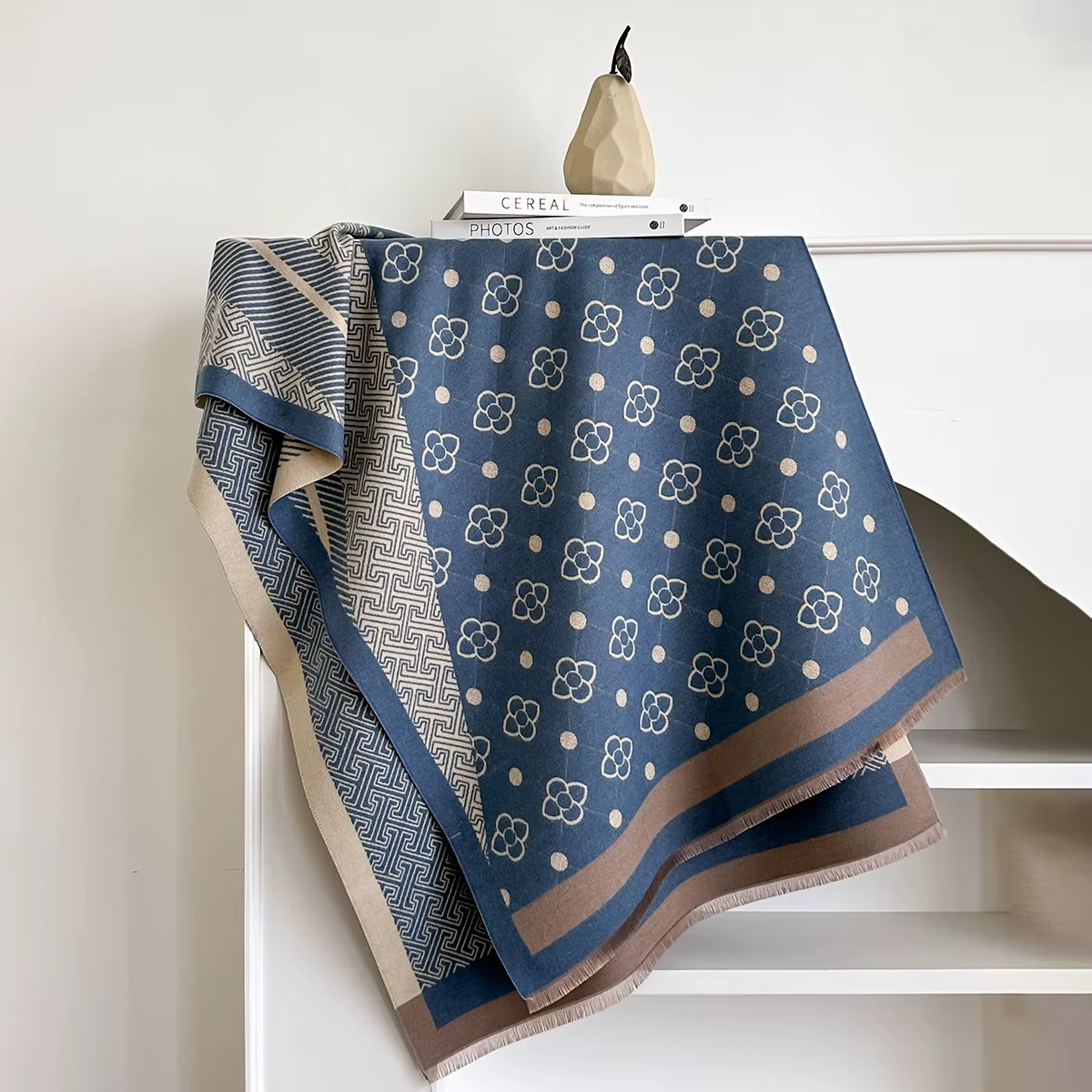 Malina Pashmina Scarf Blue